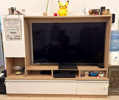Tv Stand with drawers and cupboards