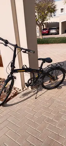 Used black folding/city bicycle - casual commuter bike in good condition