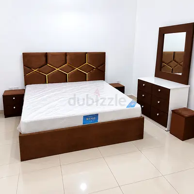 Elegant Bed set dressing with night stand for sale