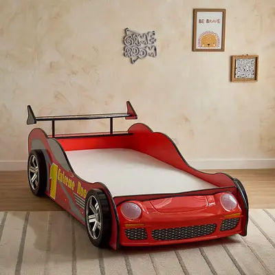 Red Race Car Toddler Bed - Single Kids Bed Frame