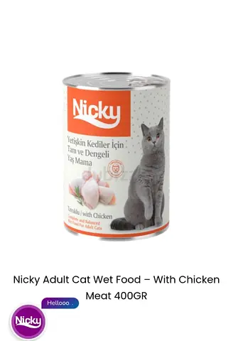 Nicky Cat wet food 400gm x 12 pcs