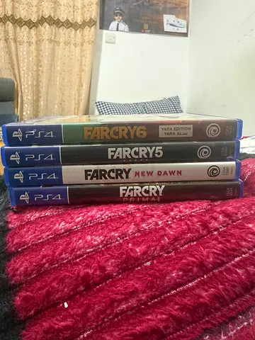 Bundle of Far Cry PS4 games (Far Cry 4, 5, New Dawn, Primal) - Good condition