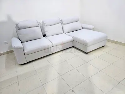 Ikea Lidhult L shape sofa bed with mattress