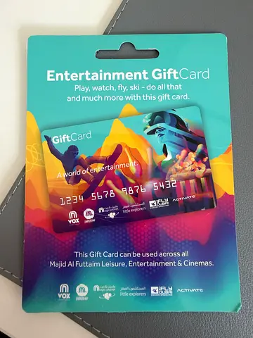 Majid Al Futtaim Entertainment Gift Card – AED 400 Value- Valid till July 2027.