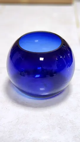 Cobalt Blue Glass Decorative Bowl / Vase - Small