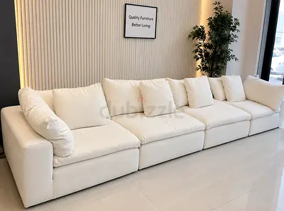 Marina Home Premium Cream Fabric Sofa – Excellent Condition