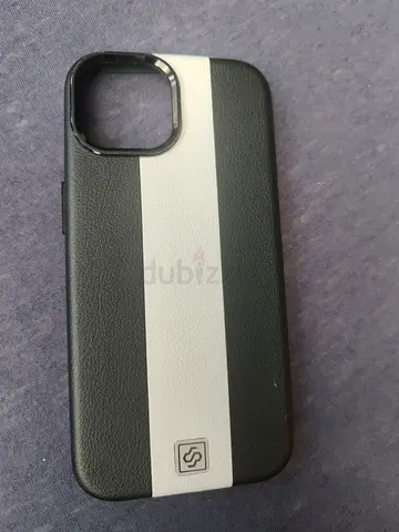 Iphone 15 Black and white striped soft phone case