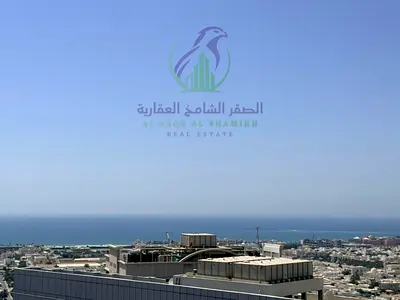 Three bedroom apartment with a living room for annual rent in Al Majaz 3 Sharjah Free air conditioning Free parking Free maintenance Built in wardrobe