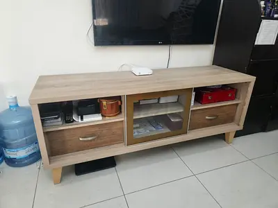 Solid Wood TV Console / Entertainment Unit with Storage