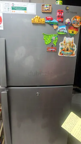 Double Door AFTRON Fridge for sale in Ajman— Working Condition.