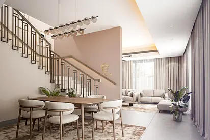 3-Bedroom Detached Villa – Majlis – Living – Maid