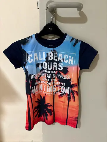 Casual Boys' Beach Print T-shirt -