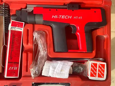 Hi-Tech HT-45 Powder Actuated Tool with Case and Accessories