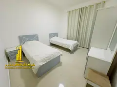 Luxurious two-bedroom apartment with a living room, fully furnished with brand new, high-end furnitu