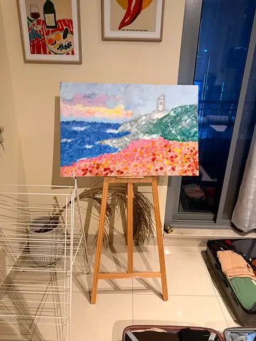 Original Impressionist Seascape Painting on Canvas - Hand Painted