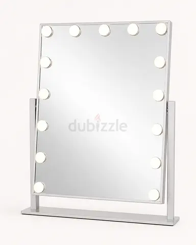 Lighted Hollywood Vanity Mirror with Stand - Large Makeup Mirror