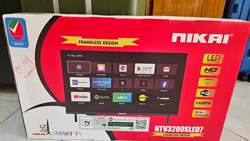 32" Nikai frameless LED smart TV