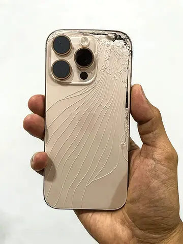 Used iPhone 14 Pro Max (Gold) - Back Glass Damaged, Works Fine
