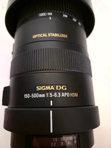 Sigma 150-500mm f/5-6.3 APO DG HSM Telephoto Zoom Lens (Optical Stabilizer)