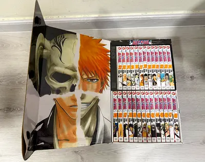 Bleach box set 2 -volumes 22-48 -bonus bleach pilot mini comic-exclusive full color, 2 sided poster