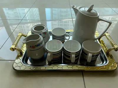 Tea set with tray
