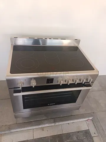 Bosch Stainless Steel Electric Cooker with Ceramic Hob and Oven