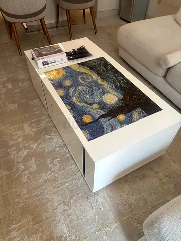 White lacquered coffee table
