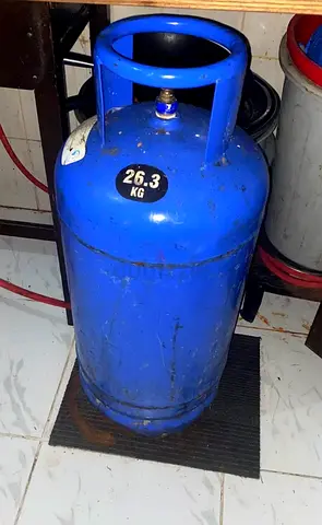 Used 26.3 kg Blue Gas Cylinder - Good Condition