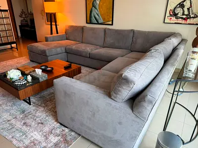 Excellent condition Crate&barrel U Shape sofa