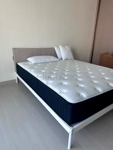 Queen size THE MATTRESS STORE mattress on IKEA bed frame - perfect condition - NEGOTIABLE ASAP