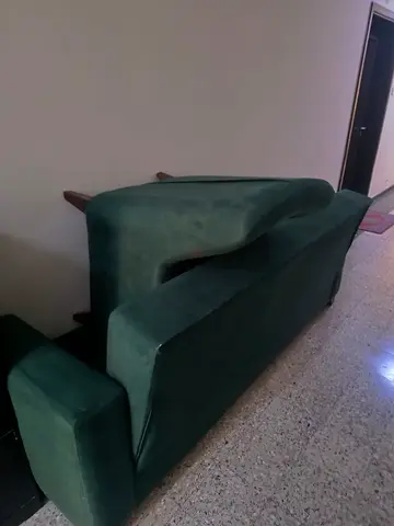 Green Sofa (2 Seater) / Foldable Bed (3 Seater) - IMMEDIATE SALE