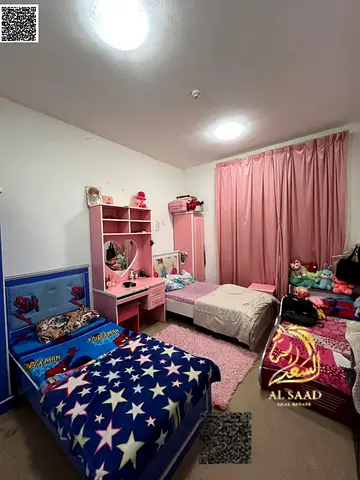 Two bedrooms and a living room for annual rent, furnished