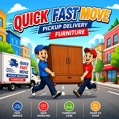 🚚 Quick & Fast Move | Pickup & Delivery Service Furniture, Hotel Boxes, Luggage, Cargo & Transport