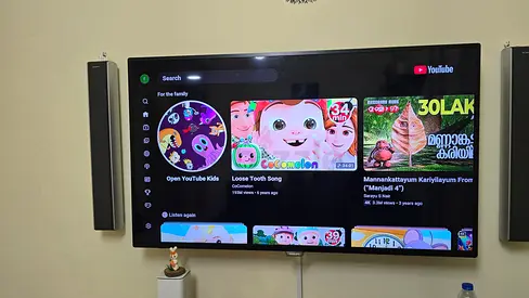 PHILIPS 49" Smart LED TV - Good Working Condition. With wall mounting and android stick.
