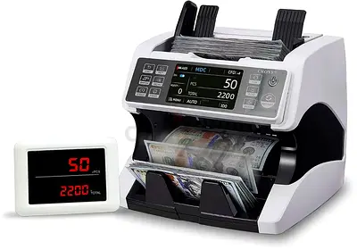 Multi-currency bank money value counter