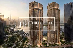 Artistry One Residences | 2BR | D3 Next to Meraas Atelis | Unobstructed Burj Khalifa & Panoramic Wat
