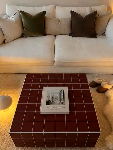 Customer made tiled coffee table
