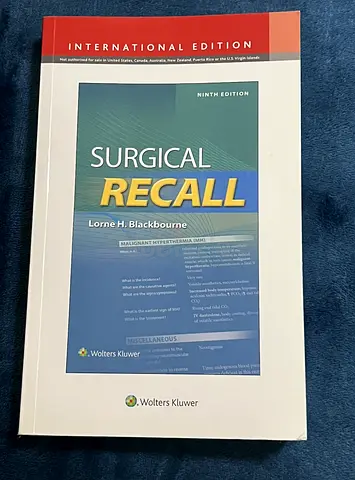Surgical Recall Lorne H. Blackbourne