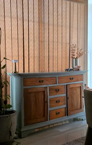 Pan Home Realdrive Sideboard Solid Wood - Grey