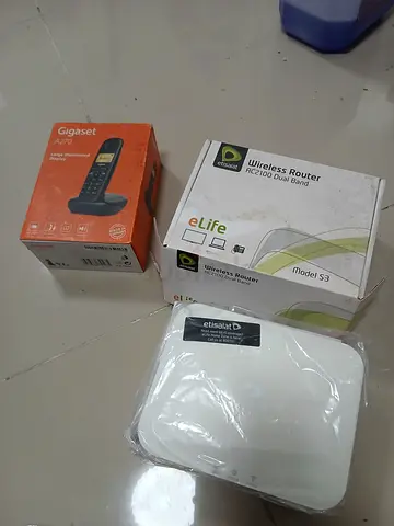 Router and cordless landline phone