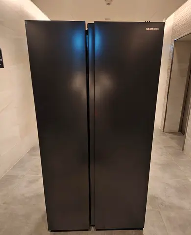 Samsung Side-by-Side Refrigerator - Black, Good Condition