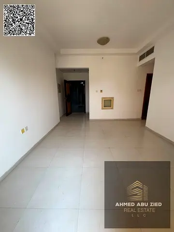 Spacious studio in Al Nuaimiya Tower C, balcony with open view, large layout, AED 25,000 yearly, 4 payments, security cheque, no parking.