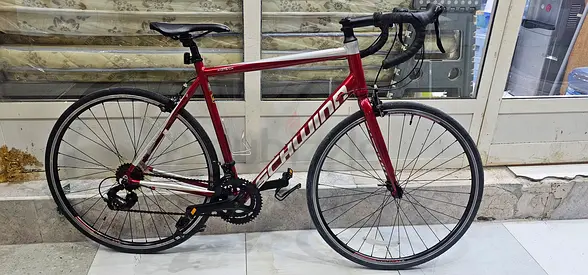 road bike — lightweight alloy frame, good condition