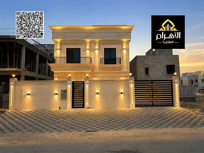 Villa in Ajman | Al Helio 2 area | 5 bedrooms, majlis, 2 halls and roof | Freehold | Price includes registration fees and is negotiable.