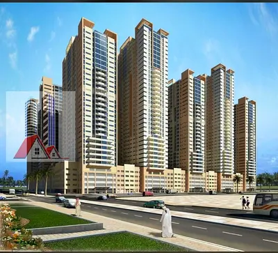 Sale 1BHK apartment room and living room Ajman One Tower AJMAN,UAE.