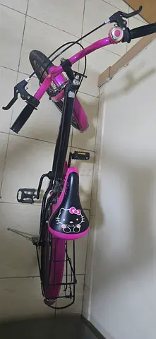 Kids Bicycle (Urban FOX) – Pink & Black with Carrier & Stand