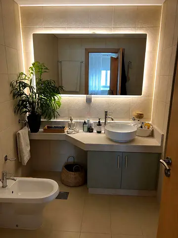Modern bathroom LED mirror