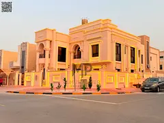 Corner Villa with (pool) (classic design) for sale|ajman|al zahia|6 master rooms, majlis, 2 halls, r