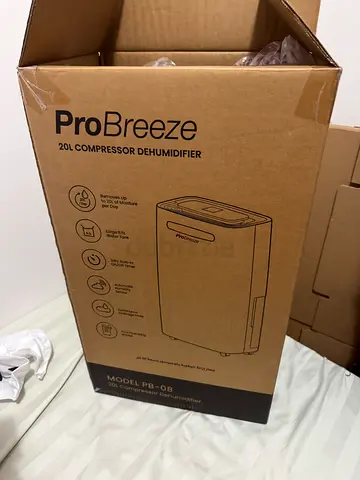 Pro Breeze PB-08 20L/day compressor dehumidifier