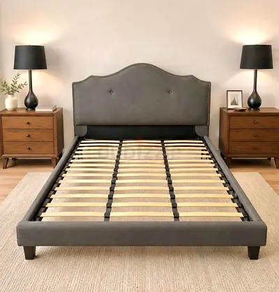 Marina Home King Size Upholstered Bed Frame – Good Condition